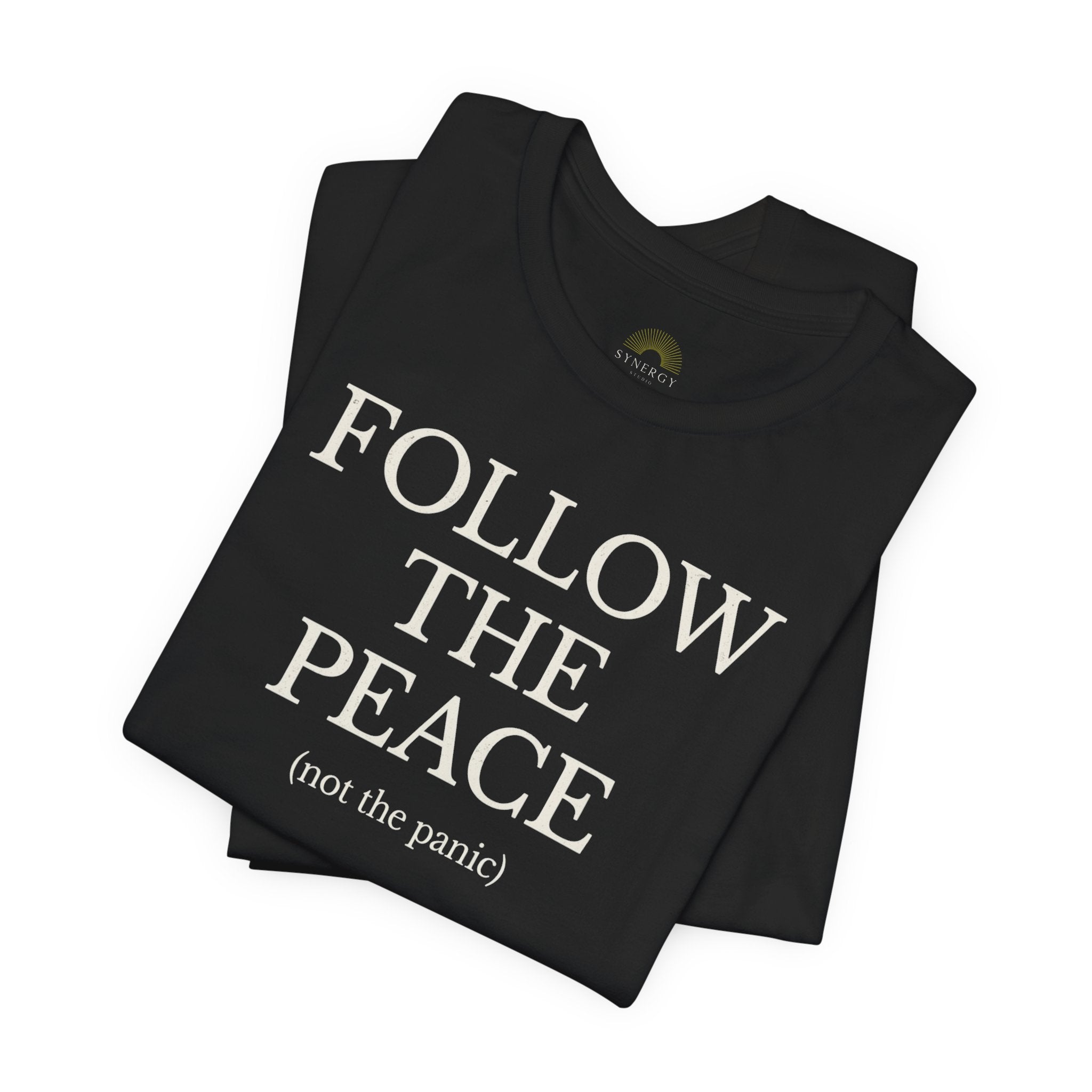 Follow The Peace Tee — Minimalist Inspirational Graphic T-Shirt